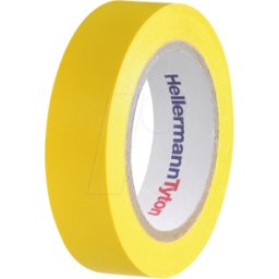 HELLERMANNTYTON HT 710-00102 - Cinta aislante 15mm x 10m amarilla