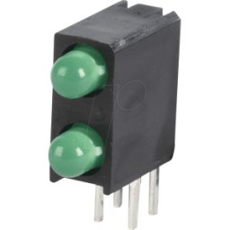 KINGBRIGHT KBT L-7104MD/2GD - Componente LED, verde, 3 mm, 20 mcd, 40°.