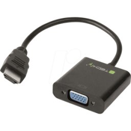 TECHLY IDA HDMI-VGA2A - Convertidor HDMI a VGA, audio