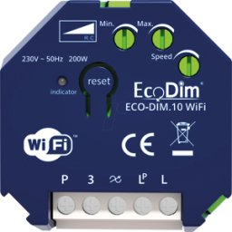ECODIM ECO-DIM.10-WIFI - Módulo dimmer LED, 200 W, control de fase de flanco de bajada (R