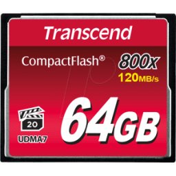 TRANSCEND TS64GCF800 - Tarjeta de memoria CF, 64GB 800x.