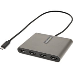 STARTECH.COM ST USBC2HD4 - Conector USB C a 4 adaptadores HDMI, 1080p, 1 m