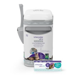 Cubo para arenero LitterLocker Litter Genie® Platinum - LitterLocker® Platinum, blanco (incluye un cartucho)