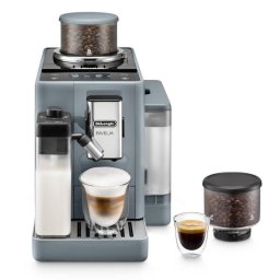 DeLonghi Rivelia Cafetera Superautomática con Depósito de Leche Y Molinillo Integrado 19 Bares Gris