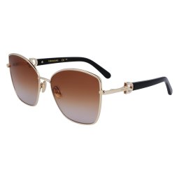 Gafas de sol Salvatore Ferragamo SF312SR Dorados Talla: 60X18 Dorados