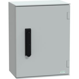 SCHNEIDER ELECTRIC NSYPLM43VG - Polyester enclosure, H 430 x W 330 x D 200 mm, 3-point