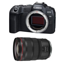 Cámara Mirrorless Canon EOS R8 24,2 MP Zoom 24-70mm Sensor CMOS Full Frame WiFi IS USM