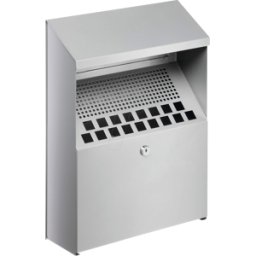 DURABLE 333423 - Cenicero mural 4 l, metal, plateado