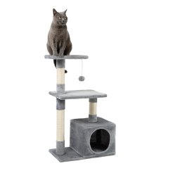 Rascador Lionto para gatos, 85 cm - gris claro