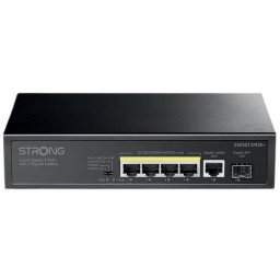 Switch Strong SW5011POE+ 6 Puertos Gigabit PoE+, VLAN, sobremesa o mural