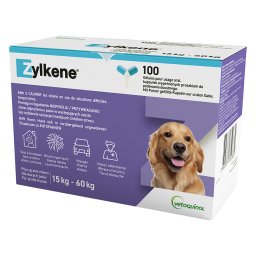 Zylkene relajante natural para perros y gatos - 100 cápsulas 450 mg - Perros de más de 30 kg