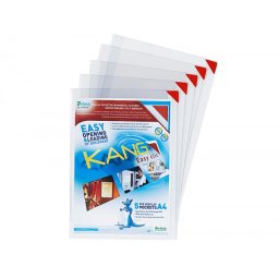 Funda de presentacion djois adhesiva removible din a4 con esquina magnetica capacidad para 10 hojas pack 5 unidades