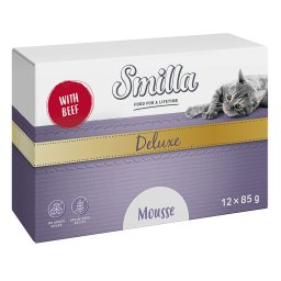Smilla Deluxe Mousse 48 x 85 g - Con vacuno y tomillo
