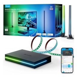 Kit de retroiluminación Govee AI Sync Box 2 RGBWIC HDMI 2.1 para gaming y TV