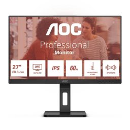 Monitor AOC U27E3UF 27" UltraHD 4K 60Hz IPS HDR Altura Ajustable 4 ms