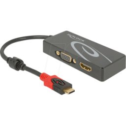 DELOCK 87730 - USB Tipo-C macho > Modo HDMI / VGA hembra DP-Alt