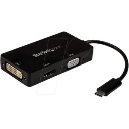 STARTECH.COM ST CDPVGDVHDBP - Adaptador 3-en-1 USB-C > VGA, DVI, HDMI, 4K 30Hz