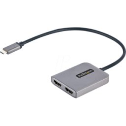 STARTECH.COM ST MST14CD122HD - Adaptador de conector USB C a 2 HDMI, 4K.