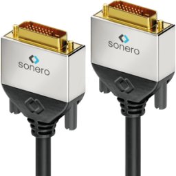 SONERO SON DC500-015 - Cable monitor DVI 24+1 macho, doble enlace, 1,5 m..