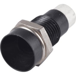 SIGNAL CONSTRUCT EBF I-5 S - Ajuste de montaje para LED de 5 mm, reflector interior, negro