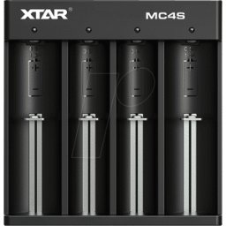 XTAR MC4S - Cargador rápido, tipo C, Li-Ion, 4 ranuras
