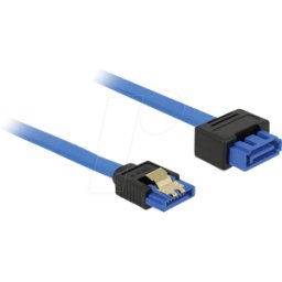 DELOCK 84975 - Conector recto SATA 6 Gb/s > conector SATA, recto 100 cm azul