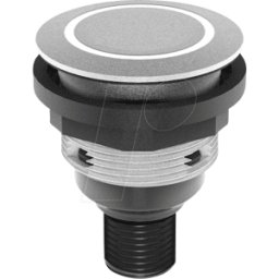 SCHLEGEL STLRWI0090C005 - Pulsador - 1 S, campana, plata, anillo led blanco