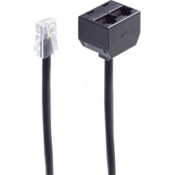 SHIVERPEAKS SHVP BS71231-8/4 - Enchufe occidental 8/4 > 2 enchufes occidentales 8/4, 0,15m