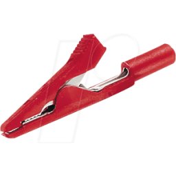 HIRSCHMANN TEST & MEASUREMENT MA 1 RT - Pinza de cocodrilo en miniatura, 2 mm, roja