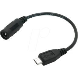 FREI RPI DC-MICRO USB - RASPBERRY PI - Adaptador de enchufe DC a micro USB B.