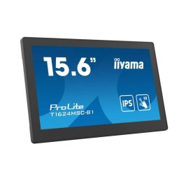 Monitor iiyama T1624MSC-B1 15,6" FullHD IPS Táctil 10 puntos HDMI USB Altavoces 25 ms