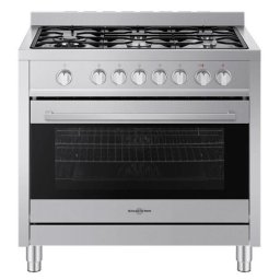Vitrokitchen ST9060IB Cocina a Gas Butano 5 Fuegos con Horno Eléctrico 90cm