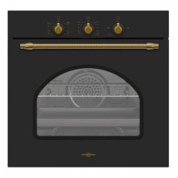 Horno Empotrable Gas Vitrokitchen HG602RN 52L 60cm Limpieza Manual A Grill Antracita