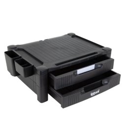 Iggual EM2C Soporte para Monitor de Escritorio Negro