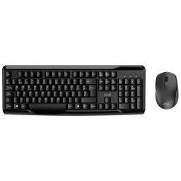 Teclado Cool Enter Office de Membrana Inalámbrico Español Negro con Ratón USB 2.4G