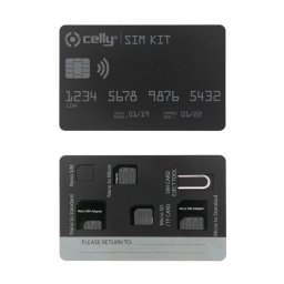 Celly Sim Kit Adapter Negro