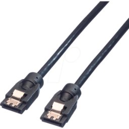 ROLINE 11031552 - Cable SATA 6 Gb/s Bu. > Sata Bu., 50 cm, negro, metal