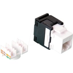 VALUE 26990363 - Conector hembra Keystone RJ45 > LSA Cat.6, sin blindaje, blanco