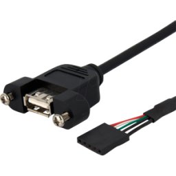 STARTECH.COM ST USBPNLAFHD1 - Cable USB 2,0 USB-A Bu. En el cabezal USB de 4 pines, 30 cm