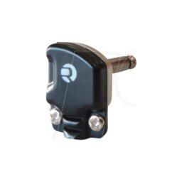 REAN RP2RCF-BAG - Conector jack de 6,35mm mono acodado de 2 polos, carcasa negra