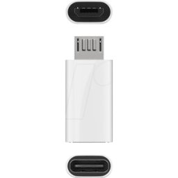 GOOBAY 55550 - Adaptador USB 2.0 de alta velocidad tipo C > tipo micro-B, blanc