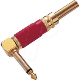 BKL KS 63WG SW - Conector jack, 6,3 mm, mono, 2 polos