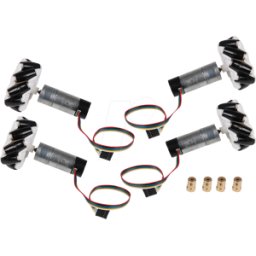 JOY-IT COM-MOTOR06 - Kit Omni Wheels con motores y codificadores