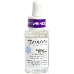 Teaology Aceite facial antiarrugas de infusión de bakuchiol con infusión de té blanco 15mL