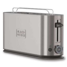 Tostadora Black & Decker BXTO1002E acero inoxidable 1000 W control 7 niveles