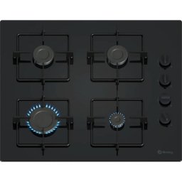 Placa de gas Balay 3ETG464SB cristal templado 59 cm 4 fuegos negra integrada