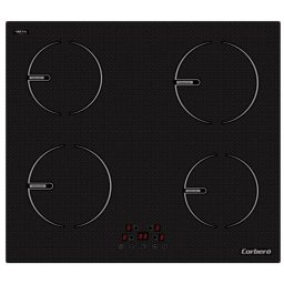 Placa inducción Corbero CCIG9422 59 cm 4 zonas cristal negro touch control