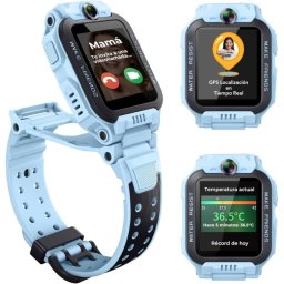 Imoo Z7 4G GPS Videollamada Doble Cámara Azul Resistencia Agua IPX8 Control Parental
