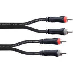 CORDIAL EU 1 CC - Cable estéreo RCA, enchufe RCA, 1 m.