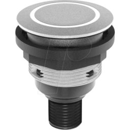 SCHLEGEL STLRYI1101C005 - Pulsador - 1 S, potencia, plata, anillo led amarillo